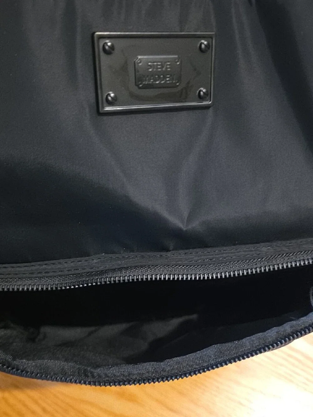 Steve Madden Black Queens Backpack